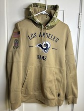 Los Angeles Rams Salute To Service Nike On Field Dri Fit Hoodie Adult Medium