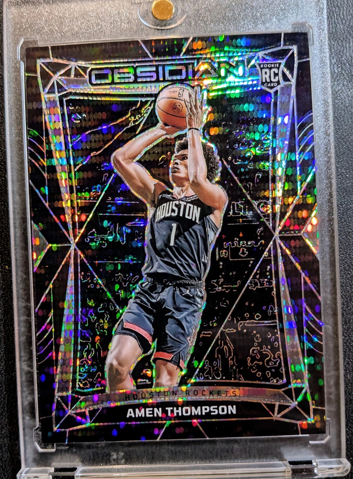 2023-24 Panini Obsidian - Amen Thompson #179 Electric Etch International (RC)