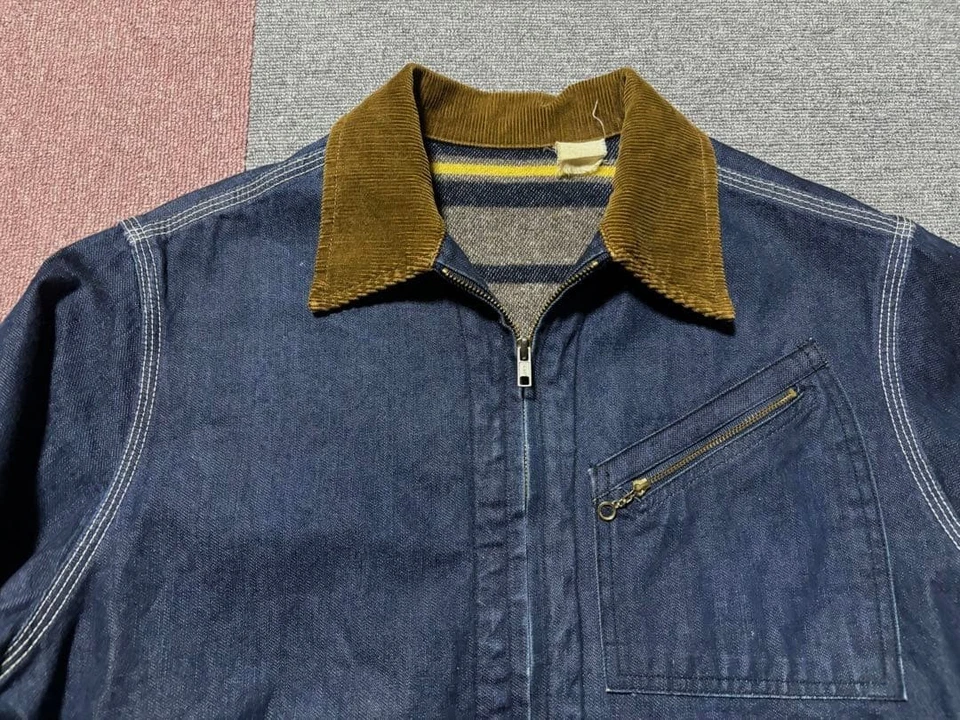 Manta chaqueta vaquera índigo caña de azúcar talla M Foto 2 de 4