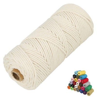 Macrame Cotton Cord, 2/3/4/5/6mm Natural Cotton Cord Perfect Macrame Supplies...