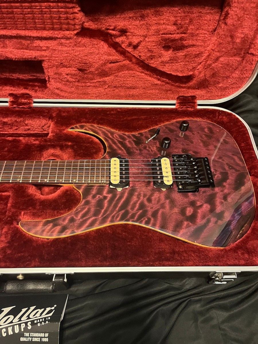 1997 Ibanez J. Custom RG1712-RV Guitar Royal Violet Quilt