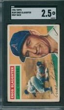 1956 Topps #109 Enos Slaughter SGC GD+ 2.5 *9924