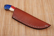 CUSTOM HAND MADE PURE LEATHER SHEATH FOR FIXED BLADE KNIFE