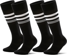 2/3 Pairs Soccer Softball Socks for Youth Kids, Men and Women Multi-Sport Socks