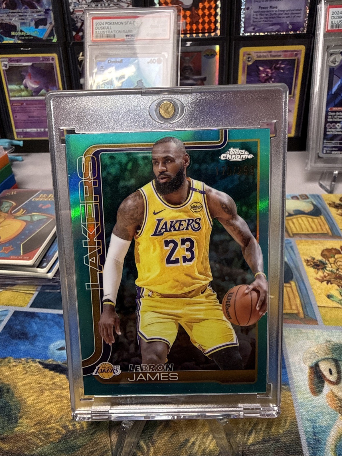 LEBRON JAMES 2025-26 TOPPS CHROME #127 TEAL REFRACTOR 175/299 LAKERS