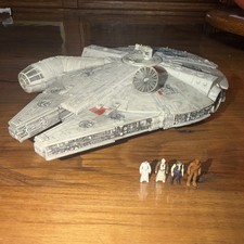 Star Wars Micro Galaxy Squadron Millennium Falcon Launch Edition Han Leia Chewy