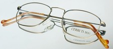 Original CERRUTI 1881 C 1563 B Eyeglasses ANTIQUE GOLD New Metal 50-19-145 Italy