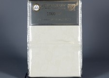2 BERGEN HOUSE IVORY FLORAL 100% Egyptian Cotton 1000TC Standard Pillowcases