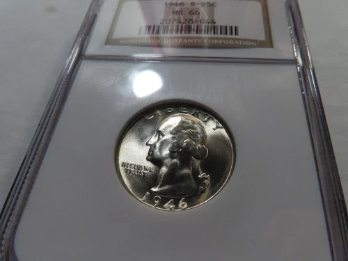 L3 USA 1946-S Silver Washington Quarter NGC MS-66