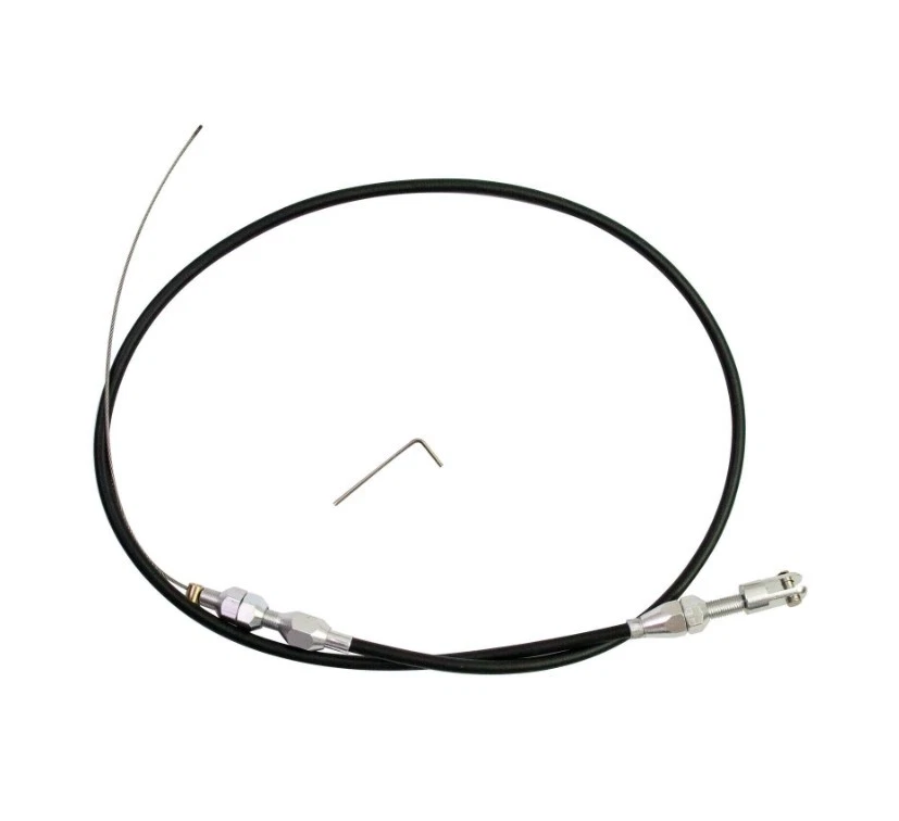 36" Adjustable Car Auto Throttle Cable Accelerator Cable Stainless Steel Black Foto 2 de 4