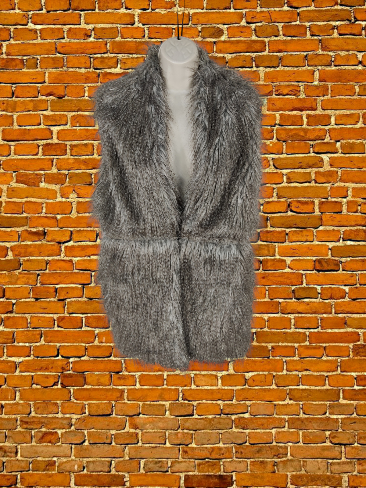 ZARA BASIC SIZE EUR LARGE JACKET GREY FLUFFY GILE… - image 1