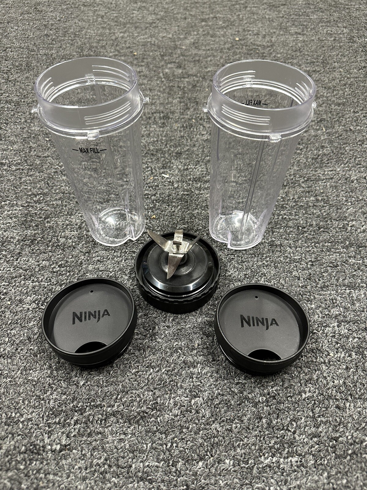Ninja Professional Blender Set of 16 oz Cups/Blade/Lids for BL770- BL771- BL772