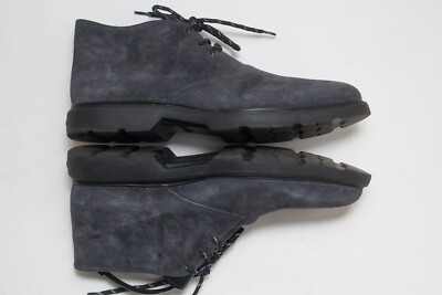 HOGAN Mens Navy Suede Leather Desert Boots Size UK 10 1/2  display picture 2