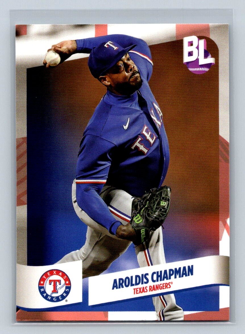 2024 Topps Big League Baseball Card #130 Aroldis Chapman Texas