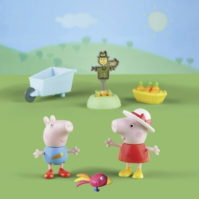 Rare Watering Granny Pig & Shovel Grandpa Pig Gardening w/ Peppa