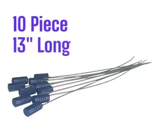 10x Security Seals Numbered Security Tag Tamper Proof Pull Tight Steel Wire 