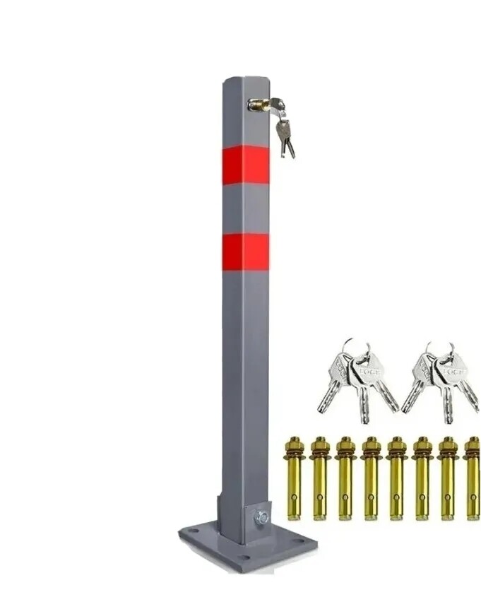 Produktbild von Parkplatzpfosten Detroit 70 Cm – Absperrpfosten, Parksperre, Parkpfosten, Manuell Klappbar – Robust, Stabil, Wetterfest – Für Parkplatz, Einfahrt, Garage, Hof, Gewerbe | STABILO ...mehr Als Nur Baumarkt