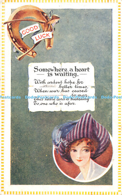 R473942 Good Luck Somew Here a Heart is Waiting M and L National Series
