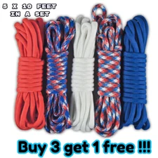 Paracord Planet 4th of July Special 550 Parachute Cord Lanyard - 50 Feet