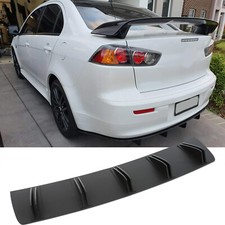 Rear Diffuser Fins Bumper Lip Splitter Spoiler Kit For Mitsubishi Lancer Rear Diffuser Fins Bumper Lip Splitter Spoiler Kit For Mitsubishi Lancer