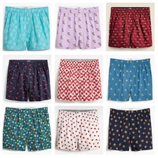 NWT J.CREW MEN'S Cotton Printed BOXER Underwear, YOUR CHOICE, Sizes M / L / XL