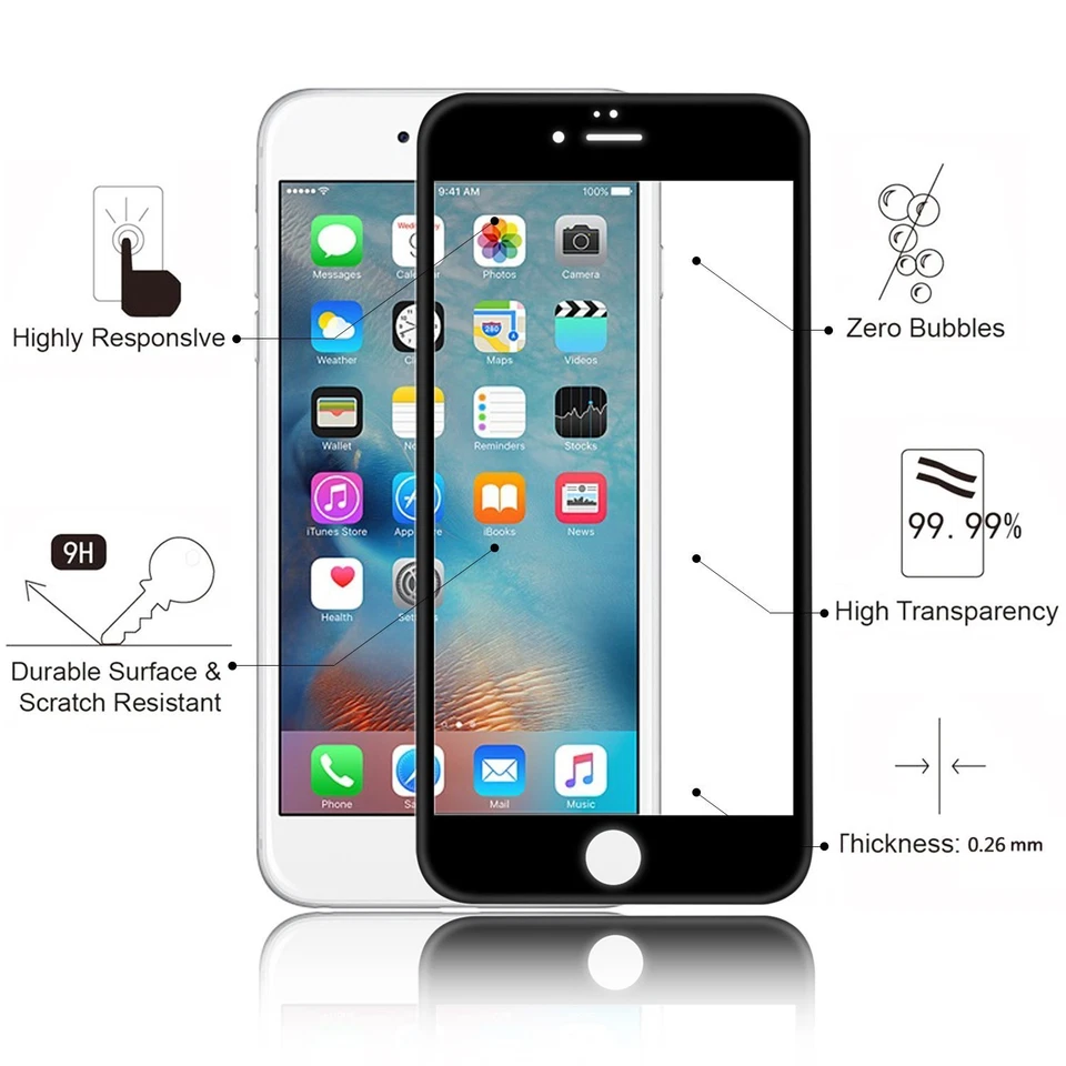 3D CURVED EDGE 全屏覆盖超透明钢化玻璃屏幕保护膜 — 第 3/4 张图片