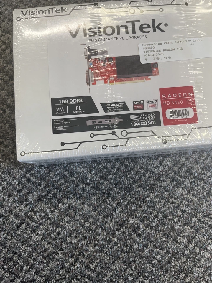 VisionTek Radeon 5450 1GB DDR3 (DVI-I, HDMI, VGA) - Image 3 of 3