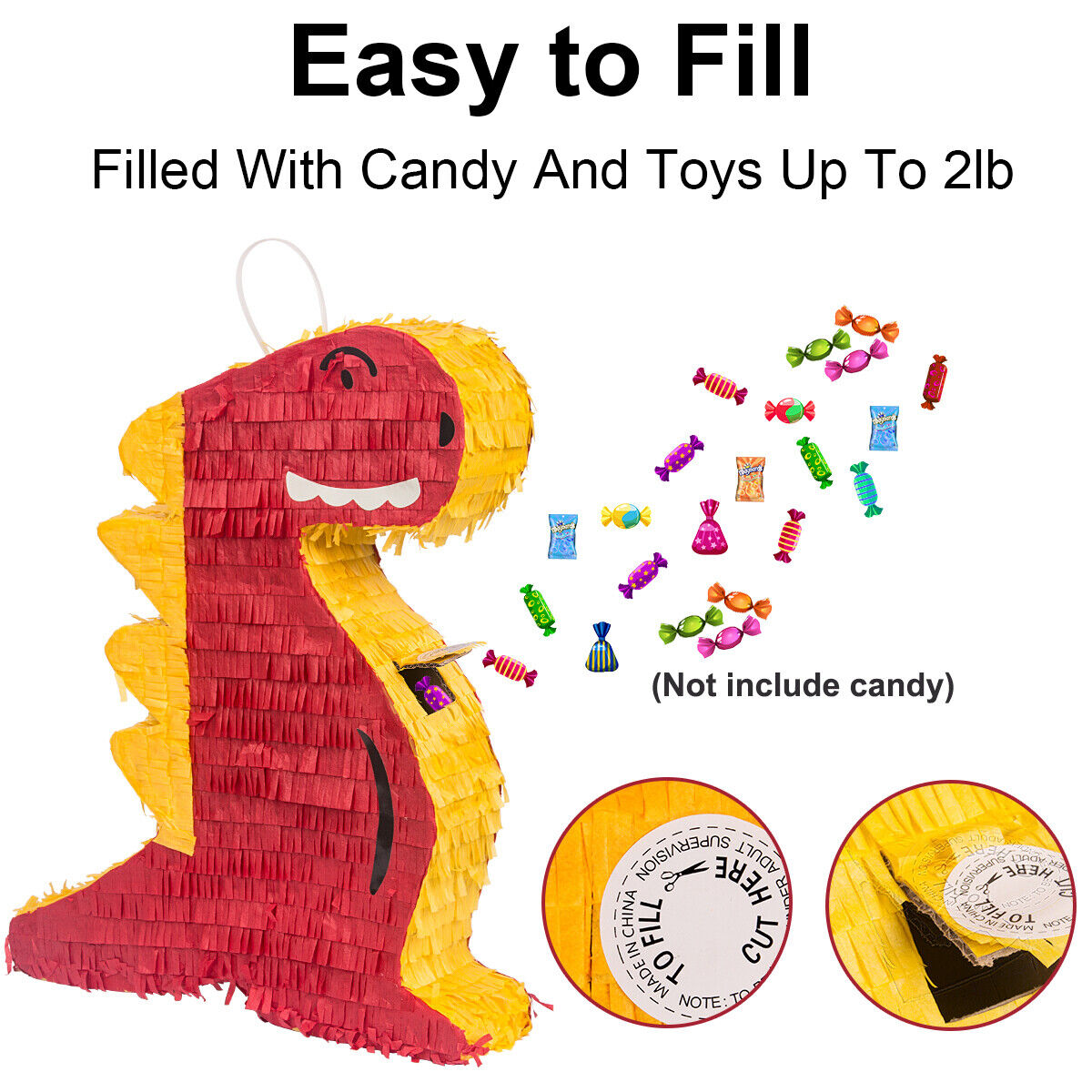 Mini Dinosaur Pinata Birthday Party Games Dino Party Decorations Dinosaur  Gifts