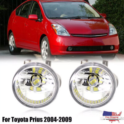 Pair Front LED Fog Light Lamp For Toyota Prius 2004 2005 2006 2007 2008 2009