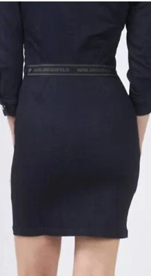 Robe Karl Lagerfeld Droite En Jean Bleu - Photo 1/4
