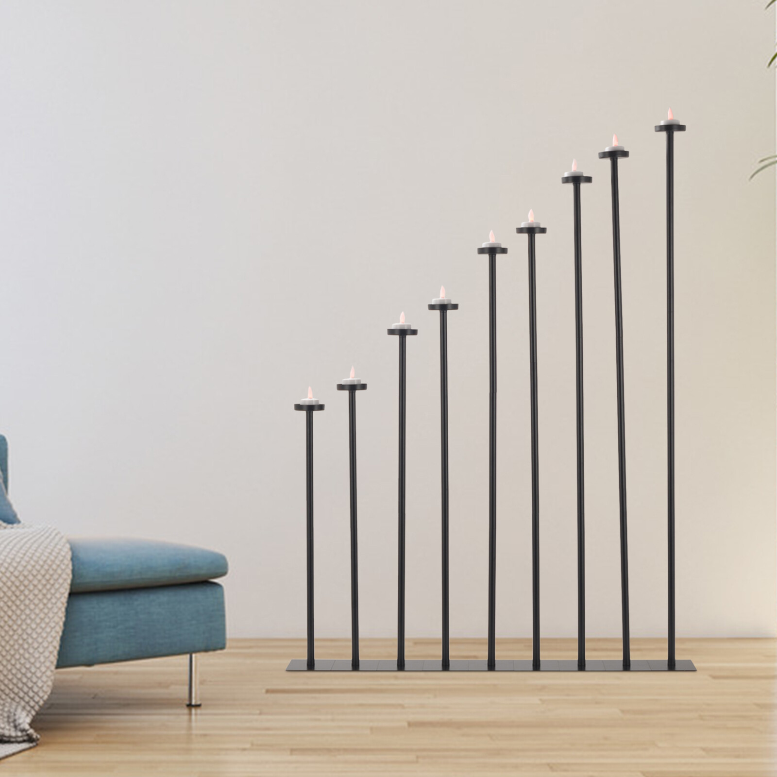 Tall Floor Candle Holders Set of 9 Candle Stick Holders Wedding Party Decor DIY