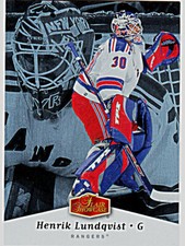 2006-07 FLAIR SHOWCASE #65 HENRIK LUNDQVIST New York Rangers Hockey Card 