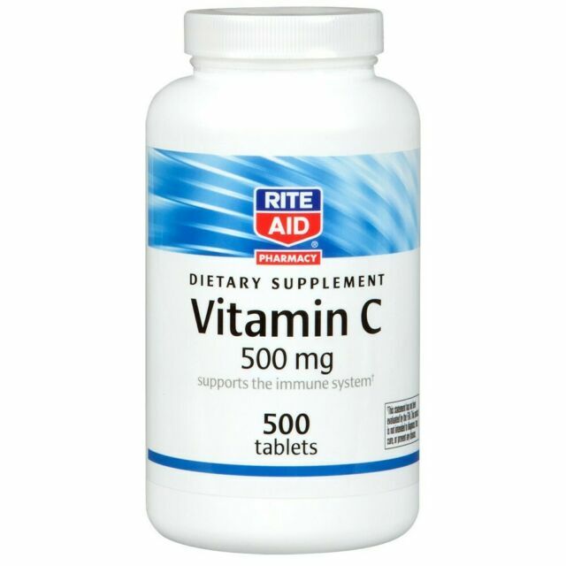 Rite Aid Vitamin C Dietary Supplement 500mg With 500 Tablets for sale online eBay
