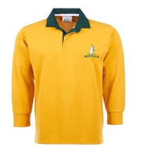 AUSTRALIA  Rugby Shirt Retro Classic Traditional Top All Sizes S - 5XL
