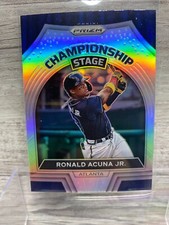 2022 Panini Prizm Ronald Acuna Jr. Championship Stage Silver Prizm - Braves