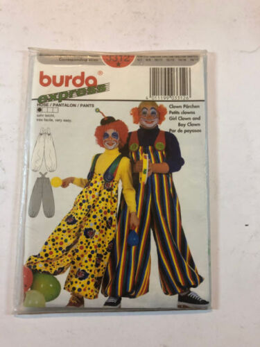 Cartamodello Pantaloni clown Burda express costume Carnevale 3312 vintage - Foto 1 di 2