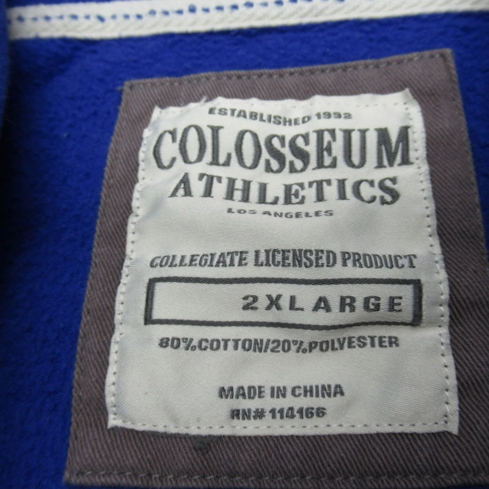 Sudadera con capucha vintage Kansas Jayhawks para mujer 2XL azul coliseo cremallera completa Foto 4 de 4