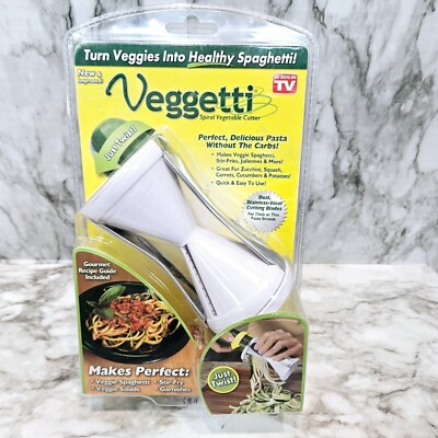 Veggetti Spiral Vegetable Cutter As Seen On TV Sealed Just Twist Spaghetti Recip