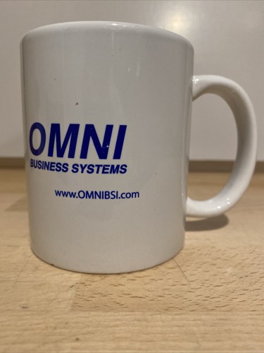 OMNI BUSINESS SYSTEMS corporate logo souvenir coffee mug eBay sellerID mouthyMo - Picture 11 of 12
