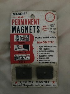 VINTAGE SEALED Maggie Magnetic Inc Permanent Magnets Lifetime #HH32 Paterson NJ