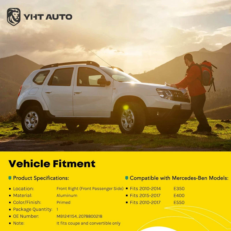 Guardabarros delantero derecho mercedes-benz c207 a207 e350 10-14 e400 15-17 e550 10-17 Foto 2 de 4