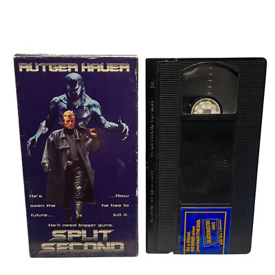 Split Second VHS Rutger Hauer Monster Horror SciFi Movie Cult Classic HBO V10