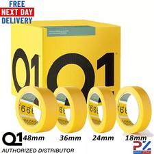 Q1 PREMIUM MASKING TAPE ROLL 18/24/36/48mm PACK OF 12/9/6/5