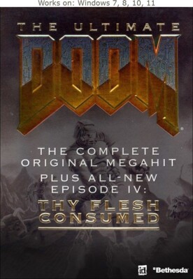 Doom + Thy Flesh Consumed Original/Enhanced Version PC Game Windows 7 8 10 11