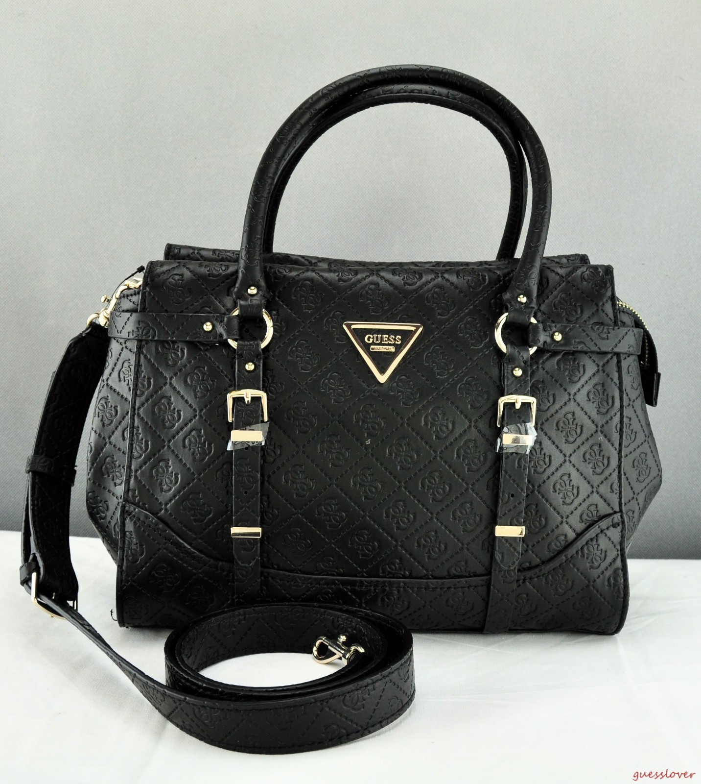 black handbag guess