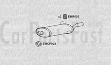 EXPG6045 Échappement Arrière Boite Peugeot 306 1.4 Essence Hayon 10/2000 À