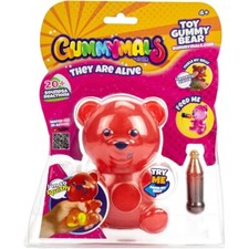 GUMMYMALS INTERACTIVE RED GUMMY BEAR WITH 20 SOUNDS  REACTIONS NEW TOY