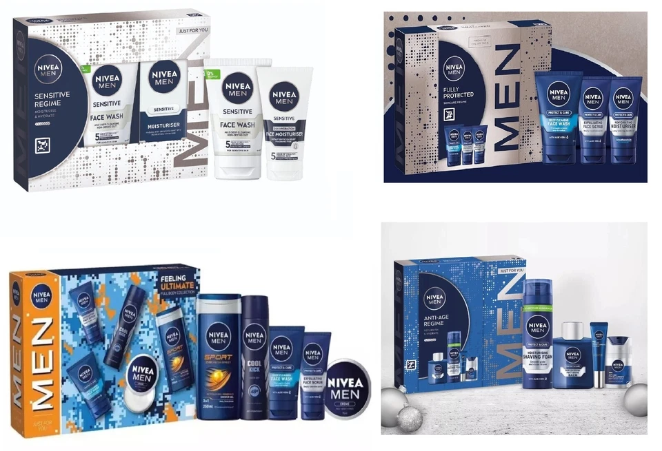 NIVEA MEN FEELING ULTIMATE FULLY PROTECTED SENSITIVE & ANTI AGE REGIME GIFT SET