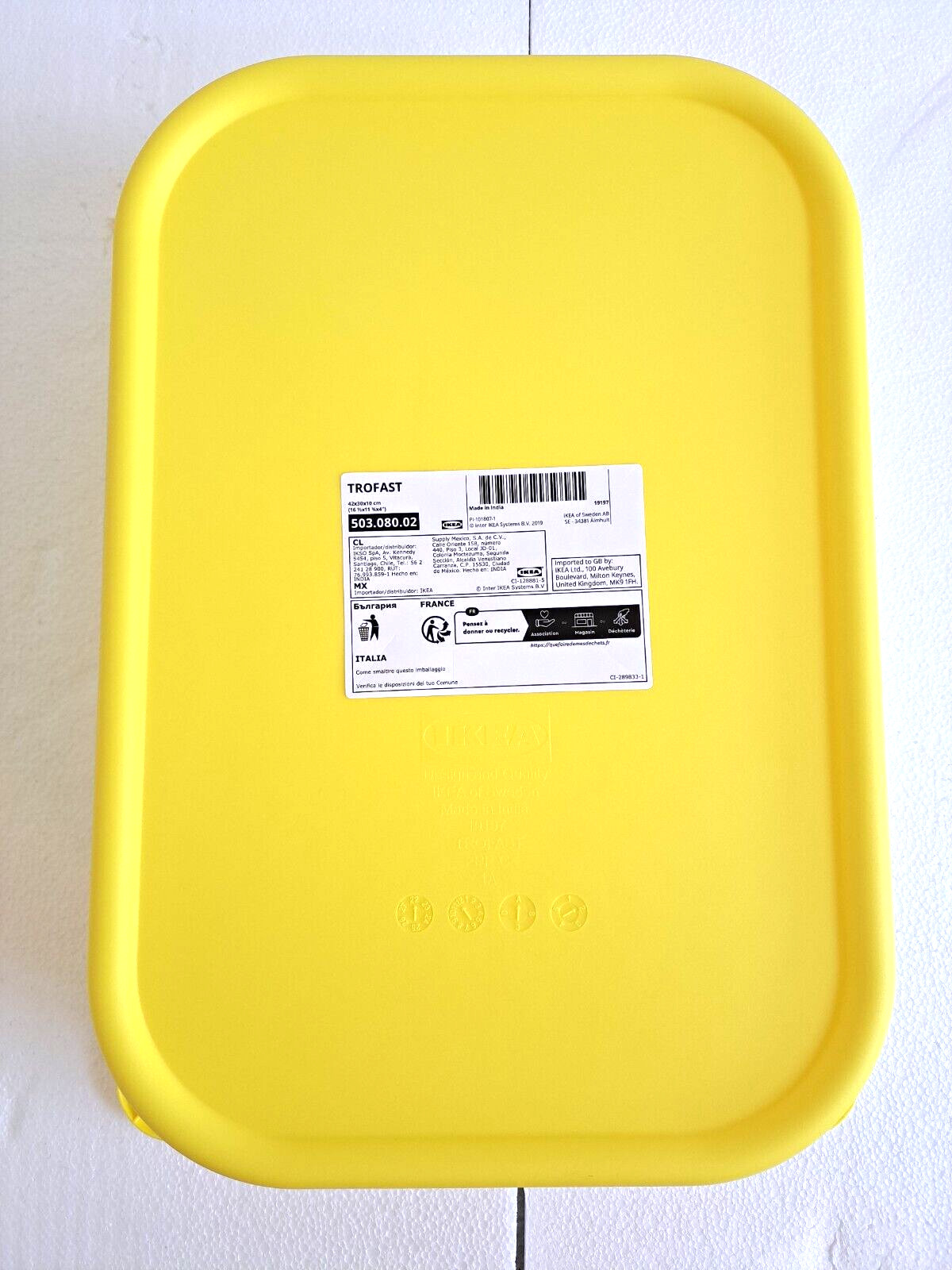 Ikea Trofast Storage Box Bin 16.5" x11.75" x4" NEW [503.080.02] Yellow