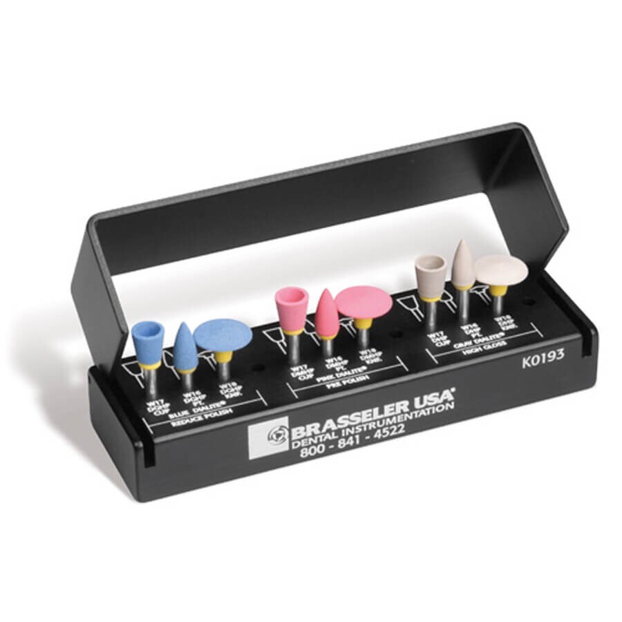 Brasseler K0193 Dialite HP Intra-Oral Porcelain Polishing System Complete Kit